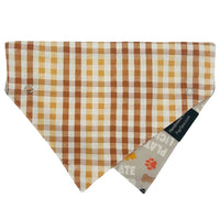 "Plate Licker" Dog Collar Bandana, Reversible and Two-Tone