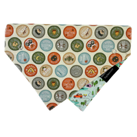 Pup Scout Dog Collar Bandana, Reversible and Two-Tone