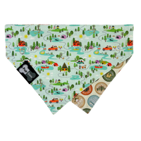 Pup Scout Dog Collar Bandana, Reversible and Two-Tone
