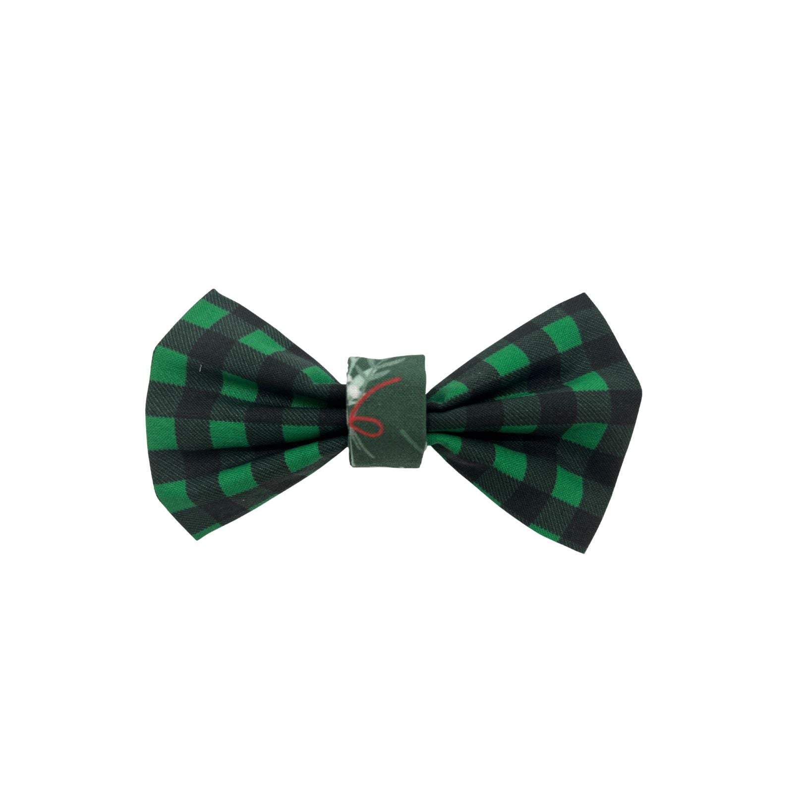 "Green Buffalo Plaid" Pet Bow Tie
