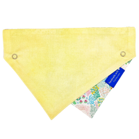 Wildflower Bloom Dog Collar Bandana, Reversible and Two-Tone