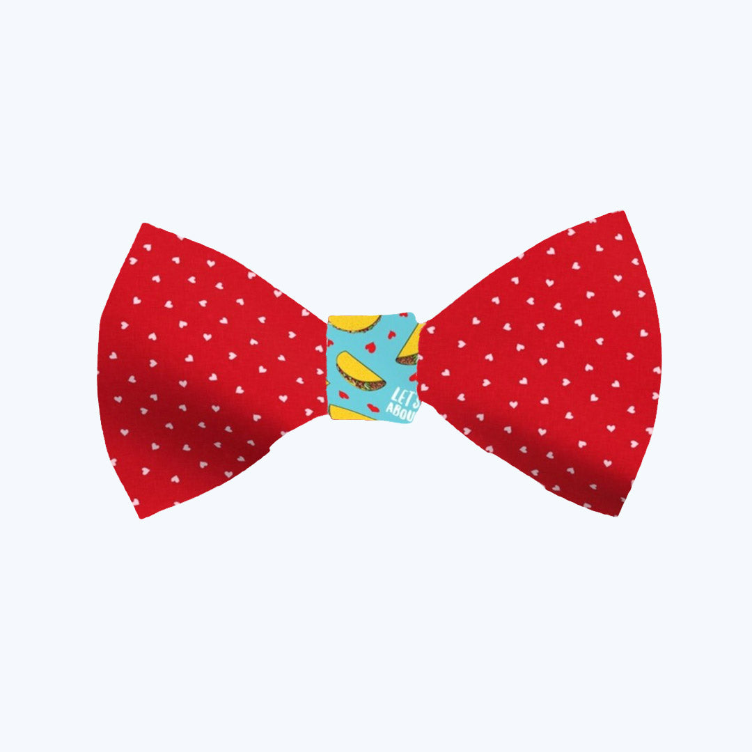"Red Hearts" Pet Bow